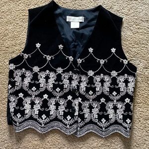 Vintage Casual Corner velvet vest. Size small